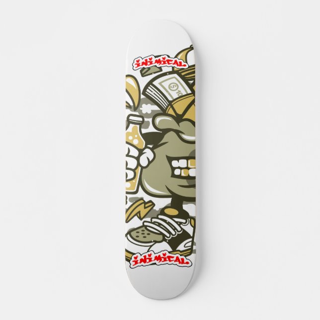 Inimical Cash Money Man  Skateboard (Front)