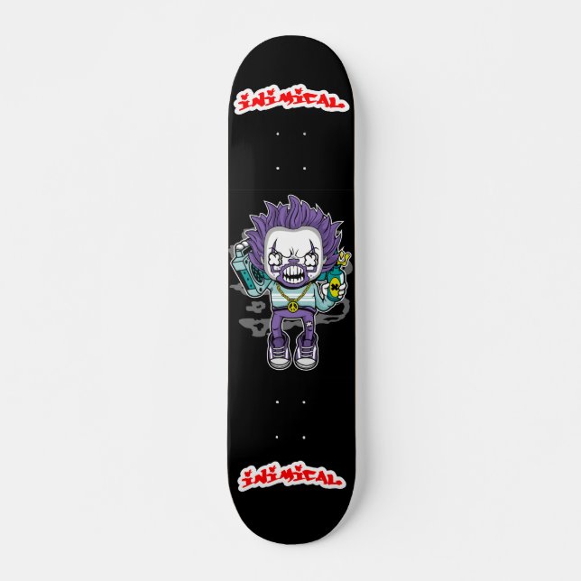 Inimical Clown Kid Skateboard (Front)