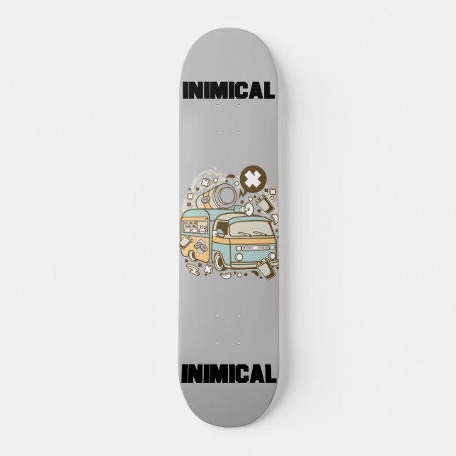 Inimical Coffee Van  Skateboard (Front)