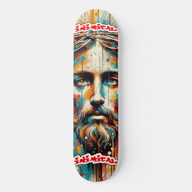 Inimical Face of Christ  Skateboard (Front)
