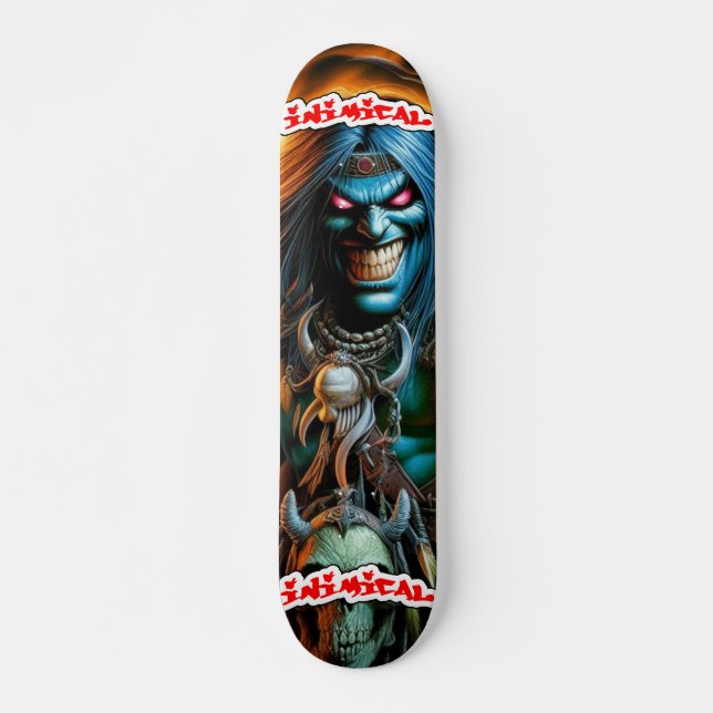 Inimical Fantasy Warrior  Skateboard (Front)