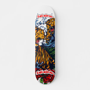 Inimical Fighting Tigers Deck Skateboard