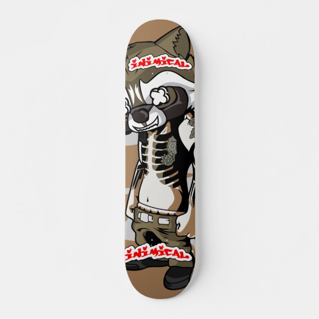 Inimical Gangster Rocket Skateboard (Front)