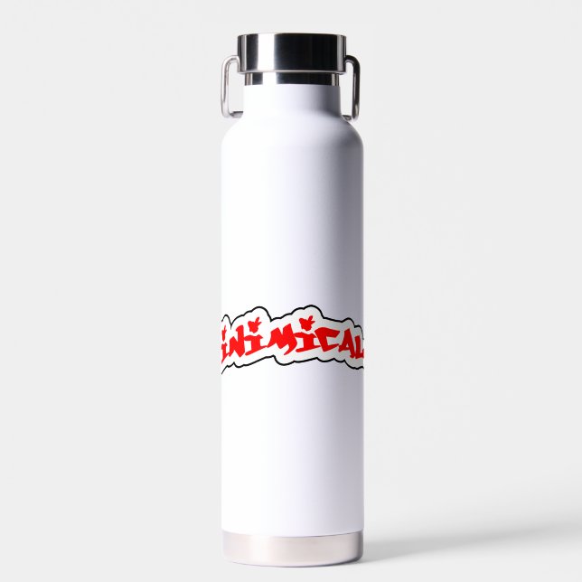 Inimical Graffiti Logo  Water Bottle  (Front)
