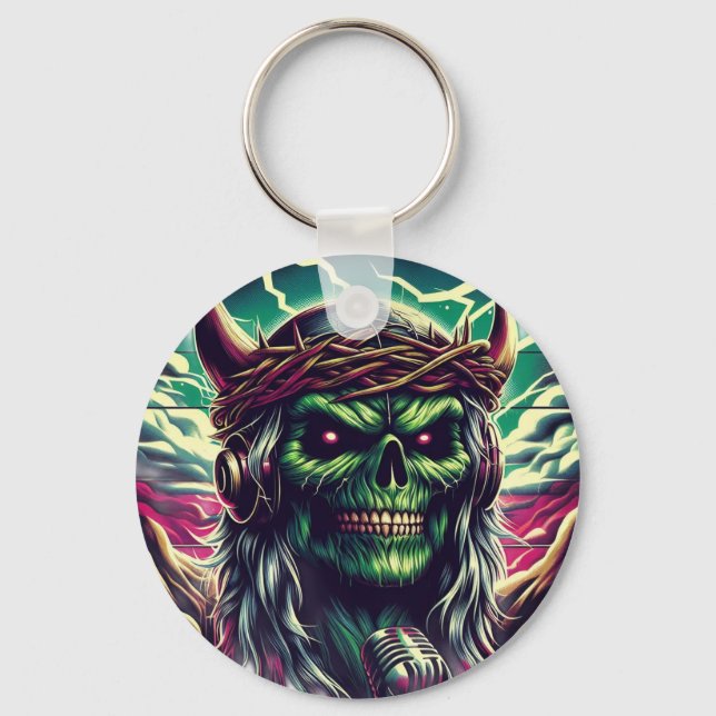 Inimical Heavy Metal  Key Ring (Front)