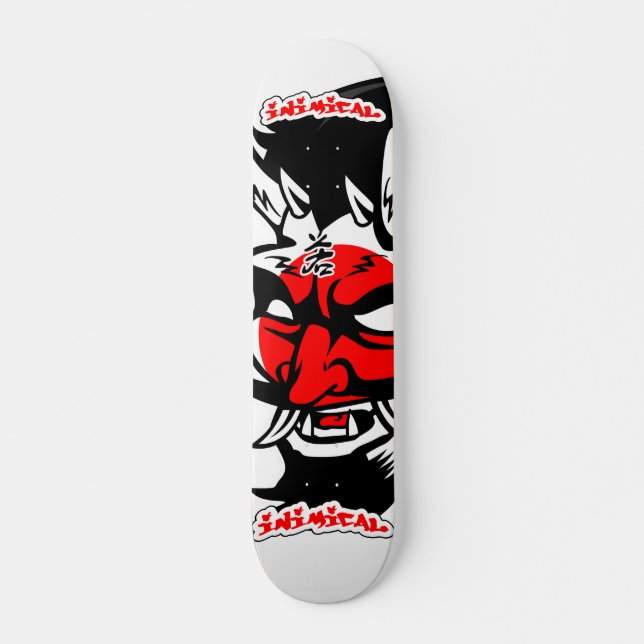 Inimical Japanese Devil  Skateboard (Front)