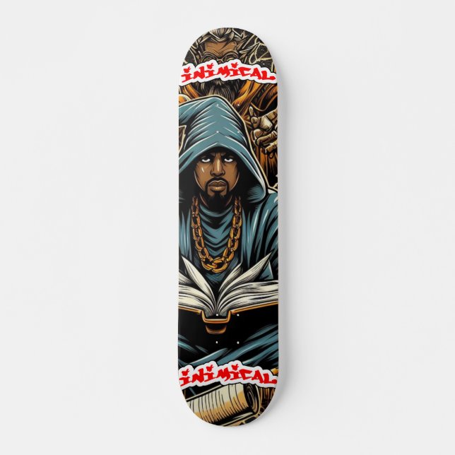 Inimical Literate  Skateboard (Front)