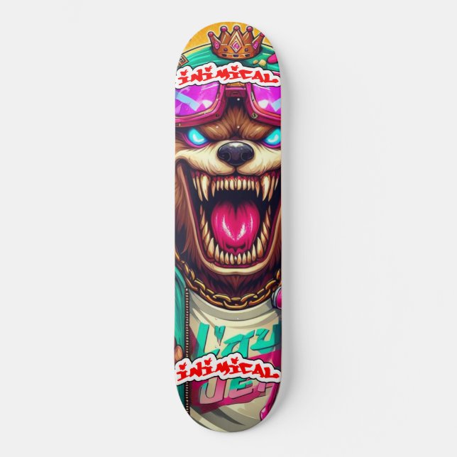 Inimical Mad Grizzly  Skateboard (Front)