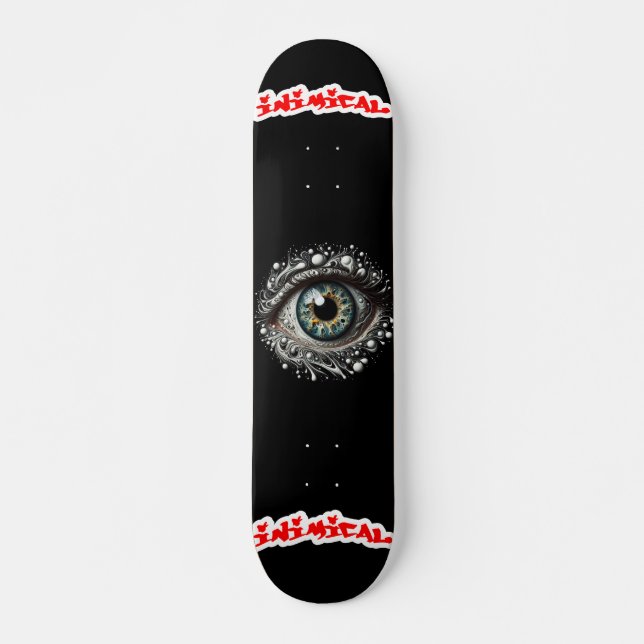 Inimical Omnipresent Eye Skateboard (Front)