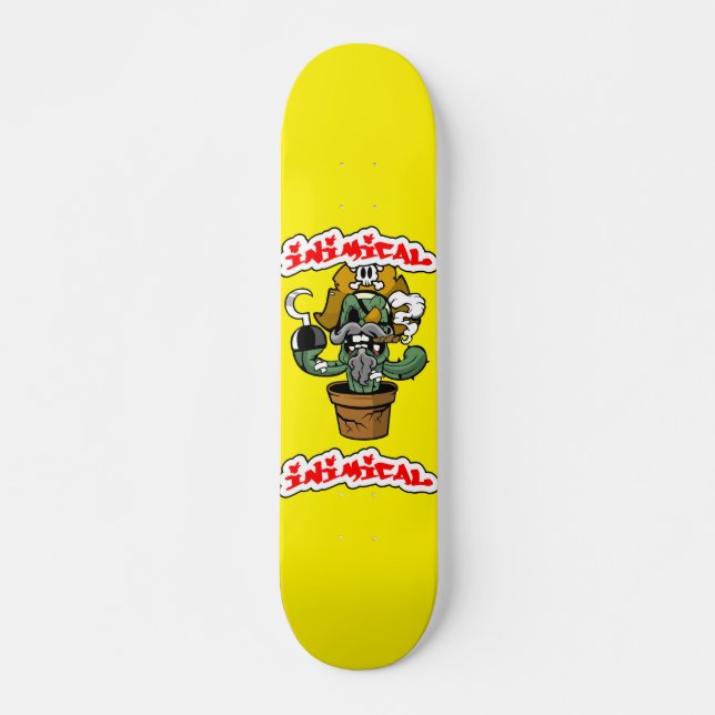 Inimical Pirate Cactus  Skateboard (Front)