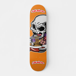 Inimical Ramen Skull Skateboard