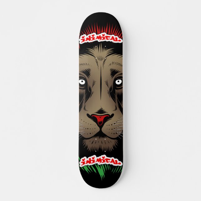 Inimical Reggae Lion  Skateboard (Front)