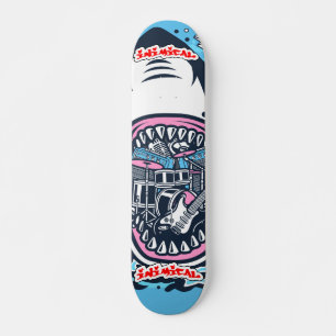 Inimical Rock and Roll Shark Skateboard