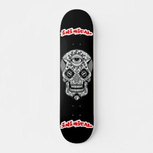 Inimical Sugar Skull Skateboard