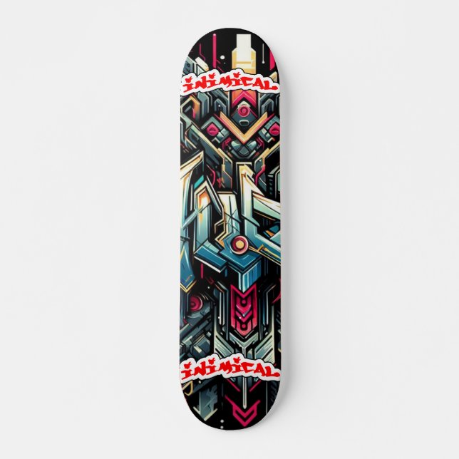 Inimical Wildstyle Graffiti Abstract  Skateboard (Front)