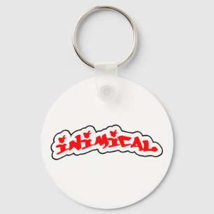 Inimical Woods Graffiti Tag Logo Key Ring