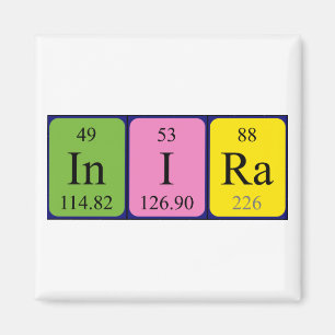 Inira periodic table name magnet