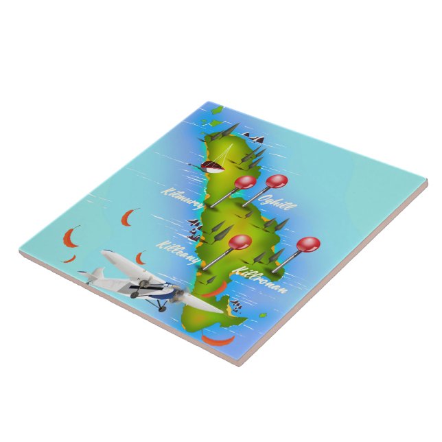 Inishmore Aran Islands Galway Bay Ireland Ceramic Tile (Side)