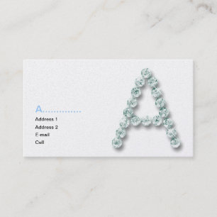 Initial A diamond Business Card