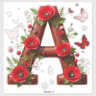 🐞 Initial A For Personalised Floral Keepsakes 🦋
