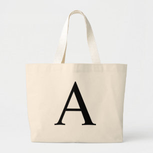 Initial A Jumbo Tote Bag