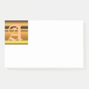 Initial A Monogram Post-It Notes