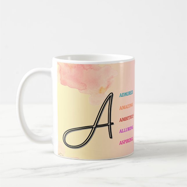  Initial "A" Mug (11oz) (Left)