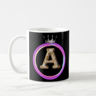 Initial A Royal Luxury Coffee Mug