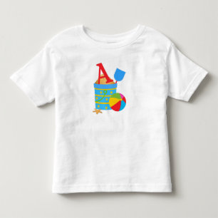 Initial A -Toddler Fine Jersey T-Shirt