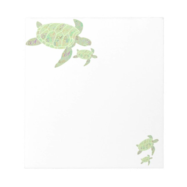 Initial A Turle Notepad (Front)