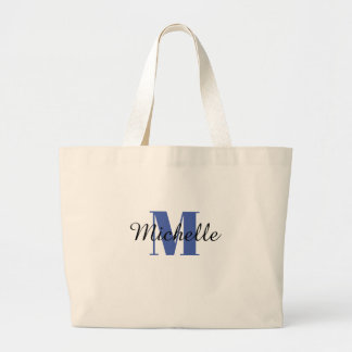 INITIAL and NAME tote bag