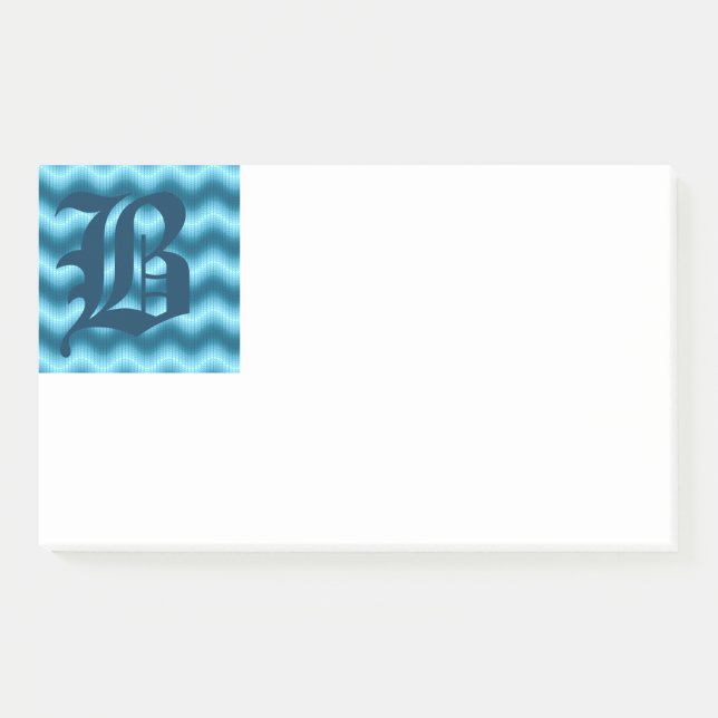Initial B Monogram Post-It Notes (Front)