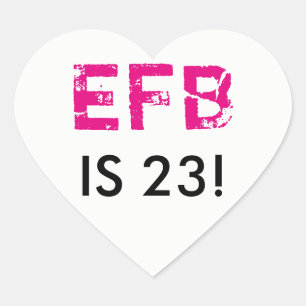 Initial Birthday Heart Sticker