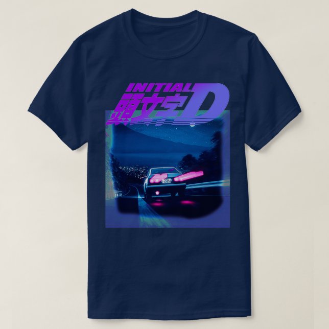 Initial D Neon AE86 T-Shirt (Design Front)
