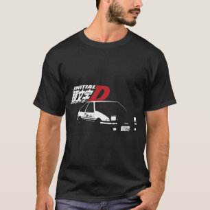 Initial D Toyota Corolla Trueno ae86 Simplistic Gr T-Shirt