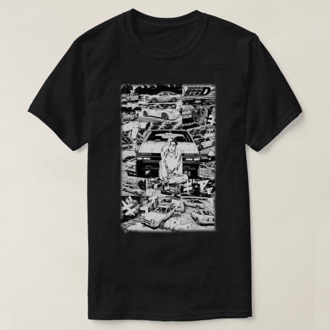 Initial DTakumi Fujiwara Trueno AE86 T-Shirt (Design Front)