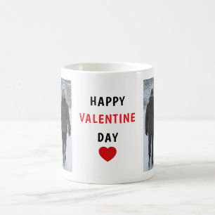 Initial Editable Happy Valentine's Day Photo Coffee Mug