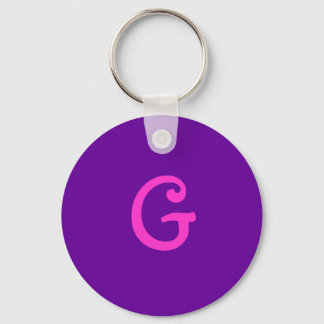 Initial "G" Key chain
