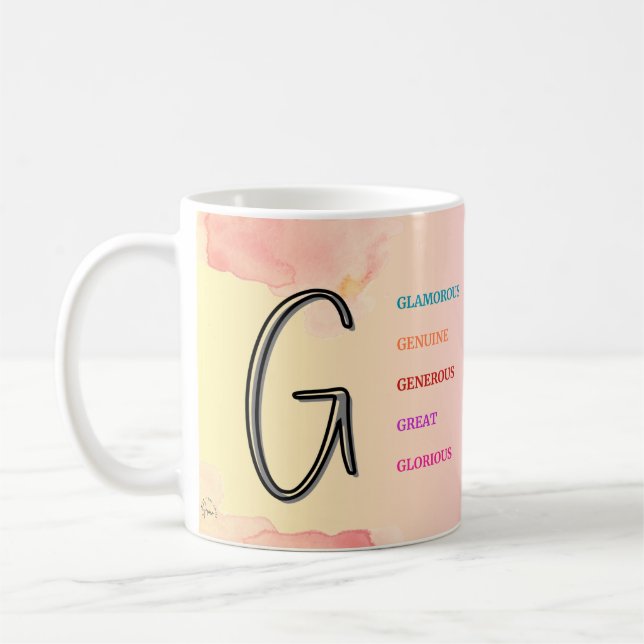 Initial "G" Mug (11oz) (Left)