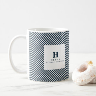 INITIAL GRADUATION MUG blue