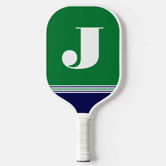 Initial Green Pickleball Paddle (Front)