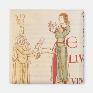 Initial 'H' in the form of two conjurors Magnet