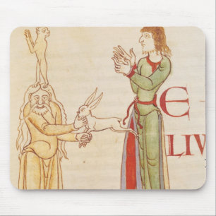 Initial 'H' in the form of two conjurors Mouse Pad