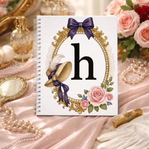 Initial H Personalised Teacher Gift Regency Notebook