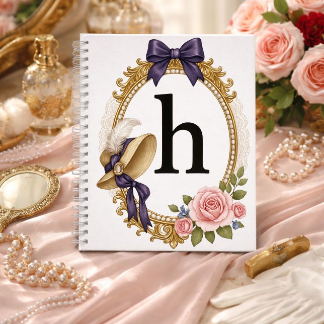 Initial H Personalised Teacher Gift Regency Notebook (Creator Uploaded)