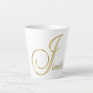 “Initial J”  Latte Mug
