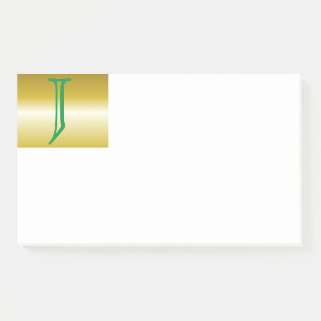 Initial J Monogram Post-It Notes (Front)