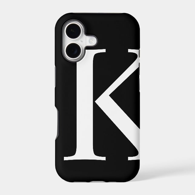 Initial K iPhone Case (Back)