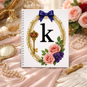 Initial K Meaningful Gift Elegant Regency Notebook