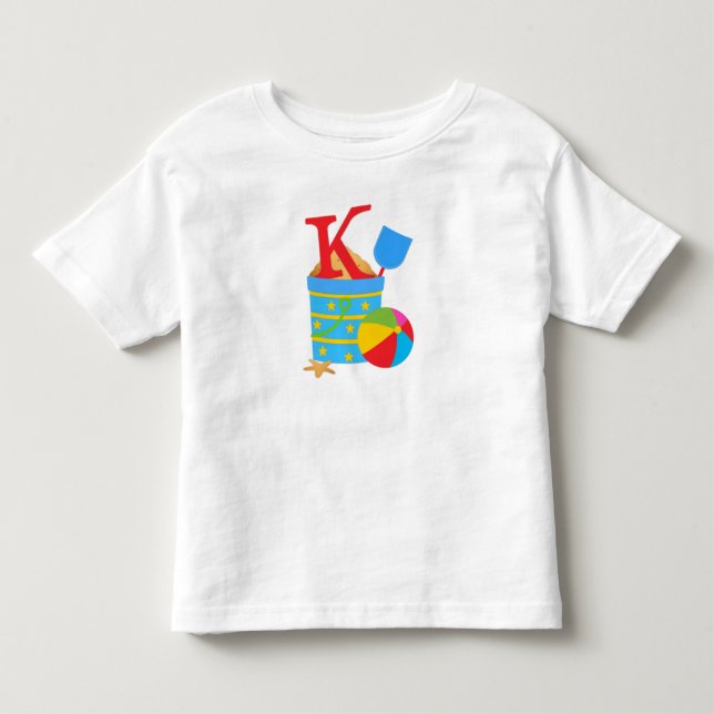 Initial K - Toddler Fine Jersey T-Shirt (Front)